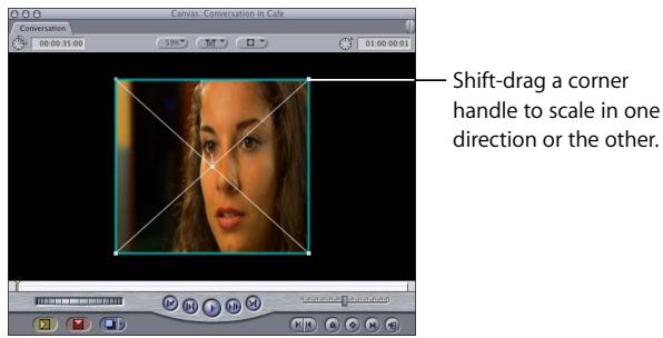 APPLE FINAL CUT PRO 5 - To scale a clip: - 2