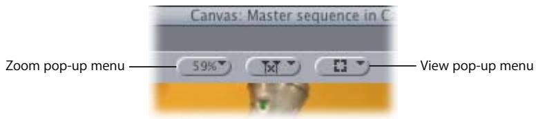APPLE FINAL CUT PRO 5 - Zoom and View Pop-Up Menus - 1