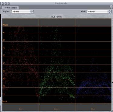 APPLE FINAL CUT PRO 5 - Learning to Read the Parade Scope - 3