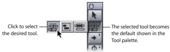 APPLE FINAL CUT PRO 5 - To select a tool: - 1