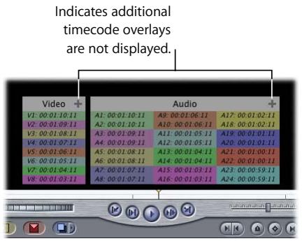APPLE FINAL CUT PRO 5 - To view timecode overlays: - 1