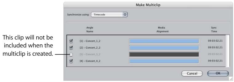 APPLE FINAL CUT PRO 5 - To create a multiclip: - 1
