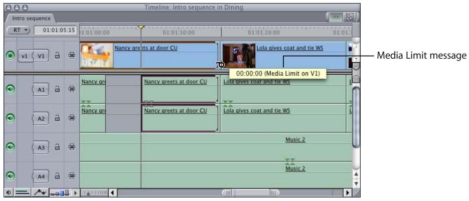 APPLE FINAL CUT PRO 5 - Media Limit - 1
