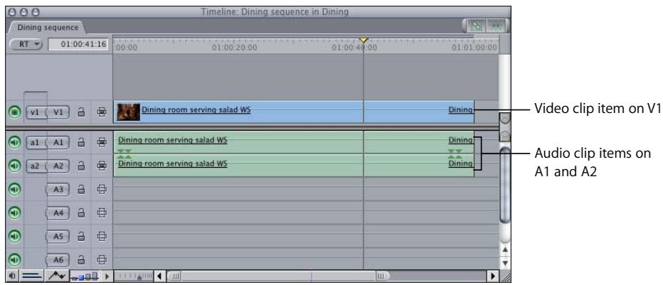 APPLE FINAL CUT PRO 5 - How Clips Appear in the Timeline - 2