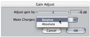 APPLE FINAL CUT PRO 5 - To adjust the volume of a group of clips simultaneously: - 1