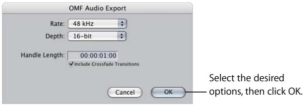 APPLE FINAL CUT PRO 5 - To export audio from a sequence to an OMF file: - 2