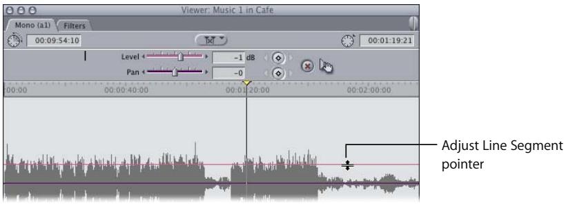 APPLE FINAL CUT PRO 5 - To adjust the volume by entering a numeric value: - 2