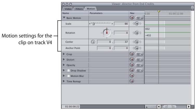 APPLE FINAL CUT PRO 5 - Example 2: Using Additional Motion Settings to Refine the Layout - 1
