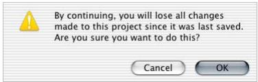 APPLE FINAL CUT PRO 5 - Using the Revert Project Command - 1