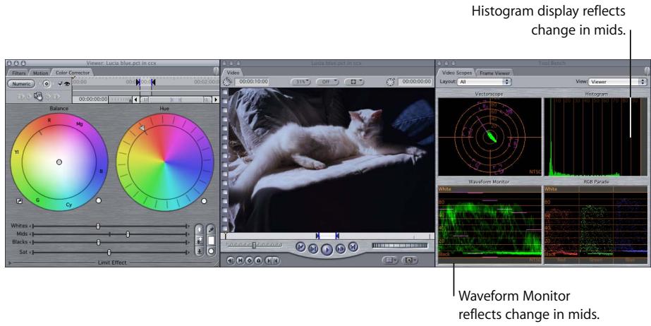APPLE FINAL CUT PRO 5 - Example: Using the Color Corrector Filter - 5