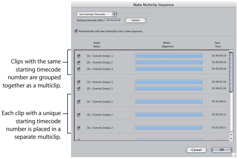 APPLE FINAL CUT PRO 5 - Choose Modify > Make Multiclip Sequence. - 1