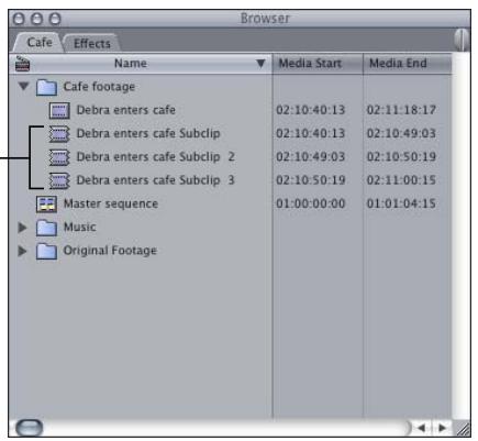 APPLE FINAL CUT PRO 5 - Learning About Subclips - 2