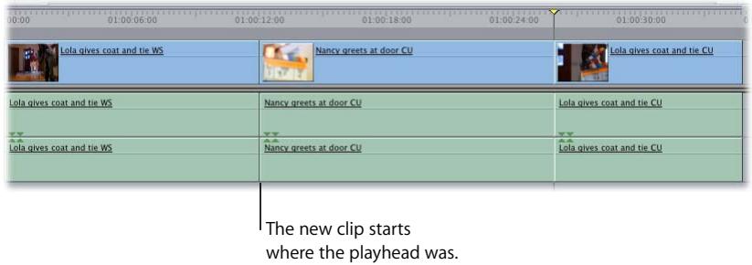 APPLE FINAL CUT PRO 5 - Example: Editing a Specific Clip Into Your Sequence - 3