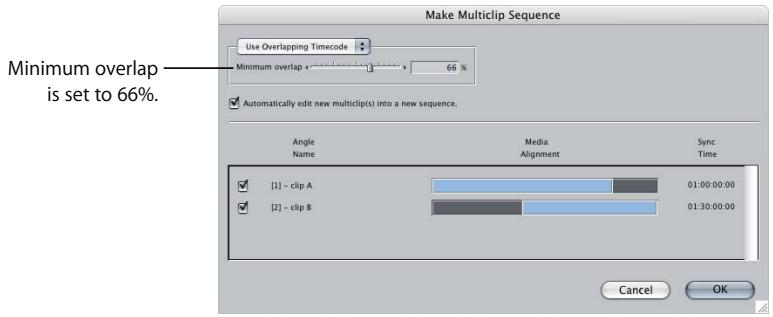 APPLE FINAL CUT PRO 5 - About the Make Multiclip Sequence Dialog - 2
