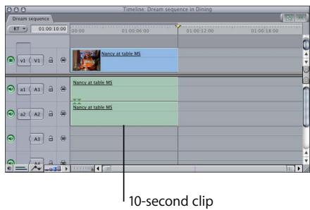 APPLE FINAL CUT PRO 5 - How Changing Speed Affects a Clip's Duration - 1