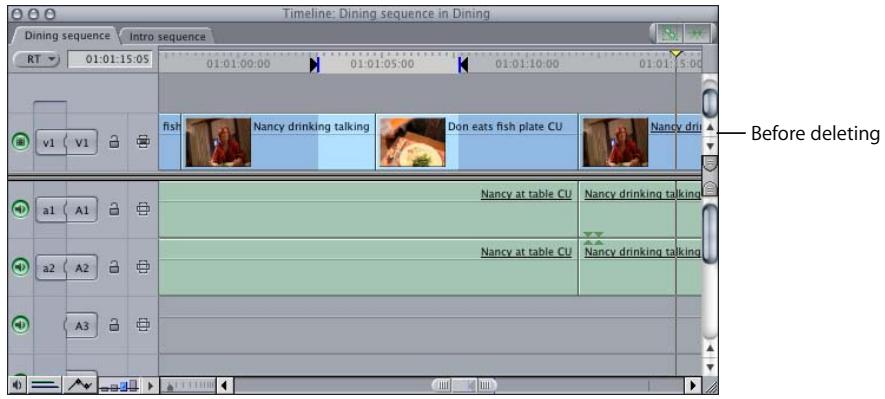 APPLE FINAL CUT PRO 5 - Using Auto Select to Specify Tracks for Selections - 2
