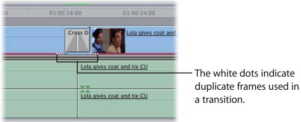 APPLE FINAL CUT PRO 5 - Detecting Duplicate Frames Over Transitions - 2