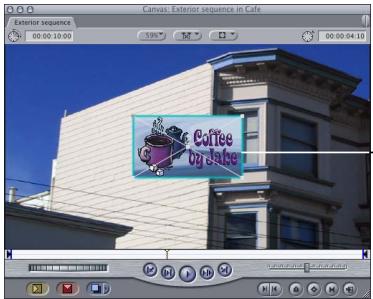 APPLE FINAL CUT PRO 5 - Example: Using Motion Parameters and Wireframe Handles - 6