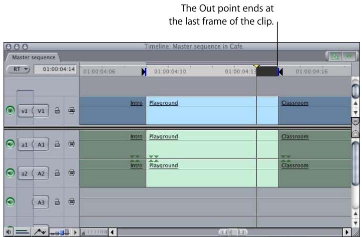 APPLE FINAL CUT PRO 5 - Things to Keep in Mind When Setting an Out Point - 2