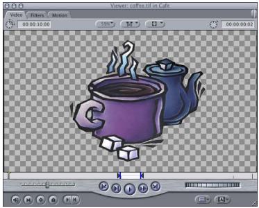 APPLE FINAL CUT PRO 5 - Viewing RGB and Alpha Channels in the Viewer - 4