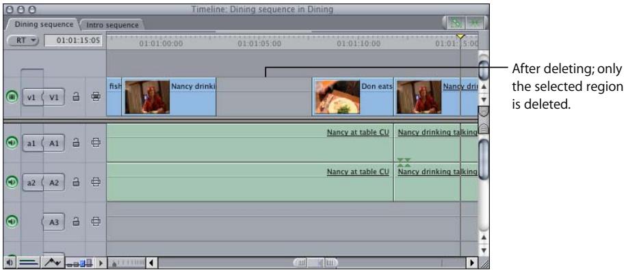 APPLE FINAL CUT PRO 5 - Using Auto Select to Specify Tracks for Selections - 3