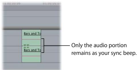 APPLE FINAL CUT PRO 5 - To create a sync beep (or two-pop): - 4