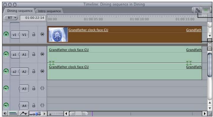 APPLE FINAL CUT PRO 5 - Selecting Individual Clip Items While They Are Linked - 1