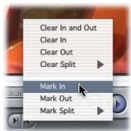 APPLE FINAL CUT PRO 5 - To set an In or Out point for a clip in the Viewer: - 2