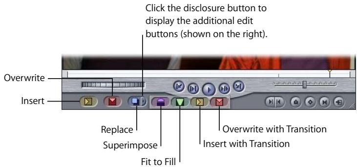 APPLE FINAL CUT PRO 5 - Edit Buttons in the Canvas - 1