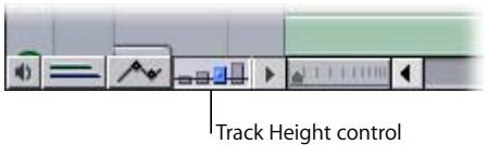 APPLE FINAL CUT PRO 5 - Resizing All Tracks Using the Track Height Control - 1