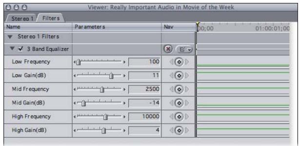 APPLE FINAL CUT PRO 5 - Working With Audio Filters - 1