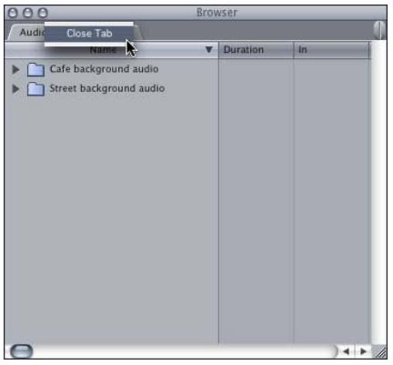 APPLE FINAL CUT PRO 5 - Opening Bins in a Separate Window or Tab - 6