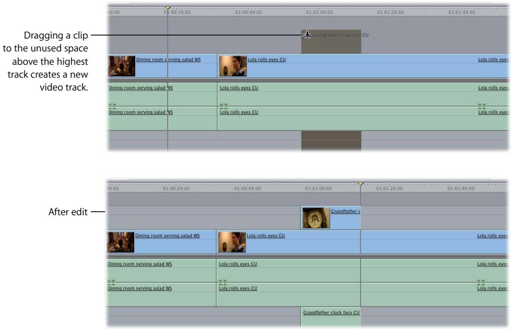 APPLE FINAL CUT PRO 5 - Automatically Adding Tracks to Your Sequence While Dragging - 1