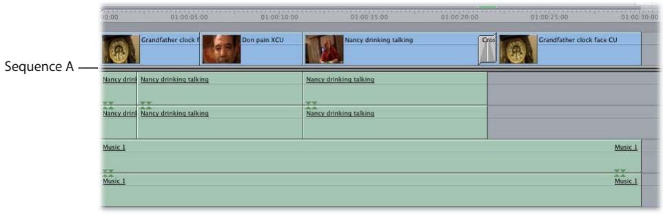 APPLE FINAL CUT PRO 5 - Editing Sequence Content Versus Nesting - 1