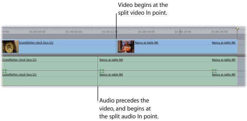 APPLE FINAL CUT PRO 5 - Example: Simple Edit in the Viewer and a Split Edit in the Canvas - 3