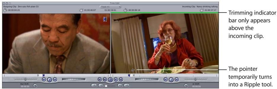 APPLE FINAL CUT PRO 5 - Choose a ripple or roll edit by doing one of the following: - 3