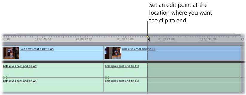 APPLE FINAL CUT PRO 5 - Example: Backtiming a Clip Into Your Sequence - 2