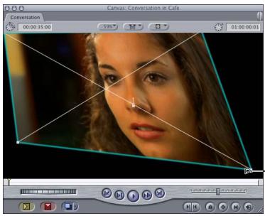 APPLE FINAL CUT PRO 5 - To distort the shape of a clip: - 1