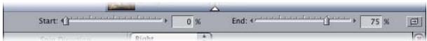 APPLE FINAL CUT PRO 5 - Start and End Percentages of Transition - 1