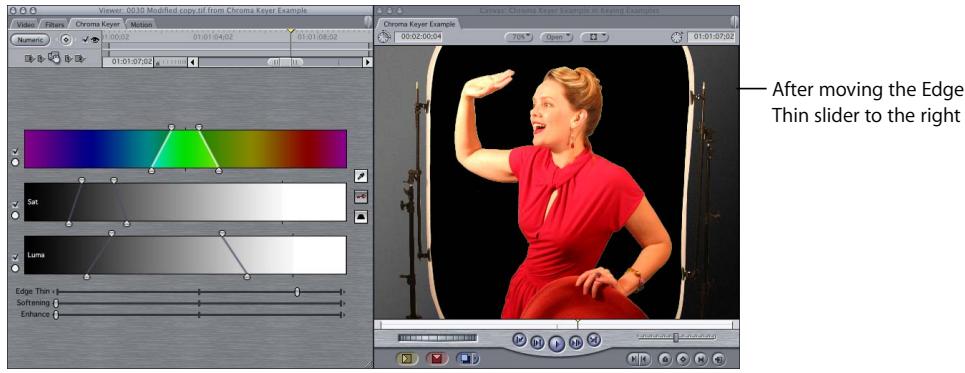 APPLE FINAL CUT PRO 5 - Example: Using the Chroma Keyer Filter - 7