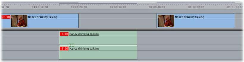 APPLE FINAL CUT PRO 5 - When Linked Clips Are Moved Out of Sync - 5