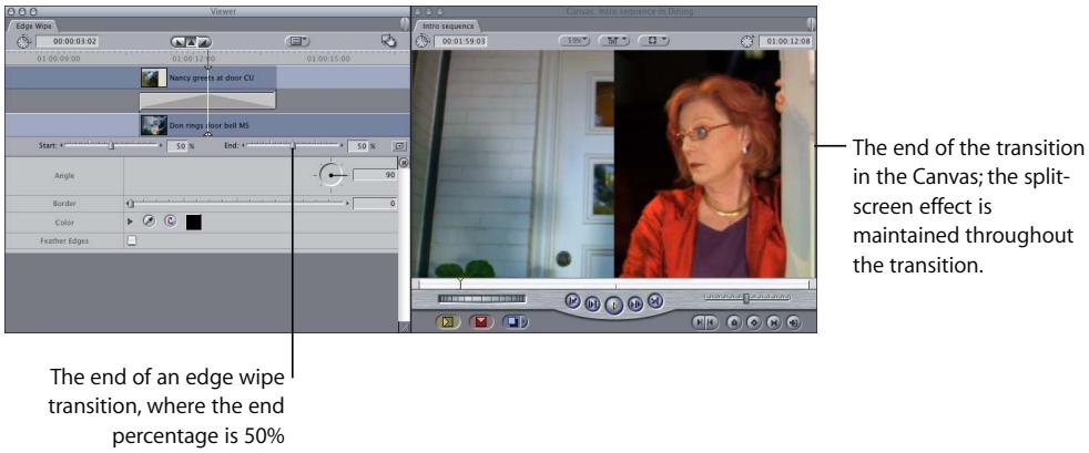 APPLE FINAL CUT PRO 5 - Start and End Percentages of Transition - 6