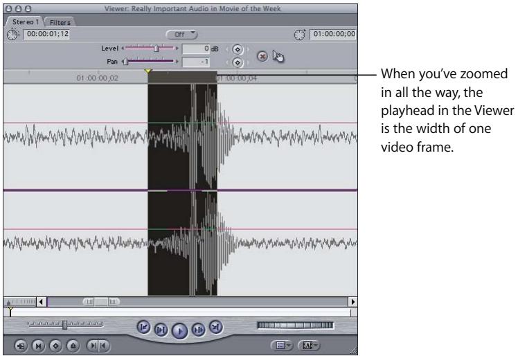 APPLE FINAL CUT PRO 5 - To set and adjust subframe keyframes: - 1