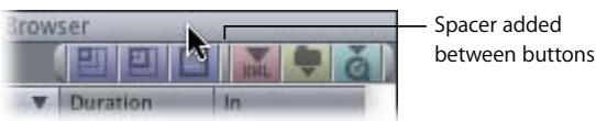 APPLE FINAL CUT PRO 5 - Rearranging, Moving, and Copying Shortcut Buttons - 1