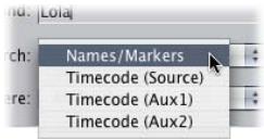APPLE FINAL CUT PRO 5 - To search for clip names, marker names, marker comments, or timecode numbers in a sequence: - 2