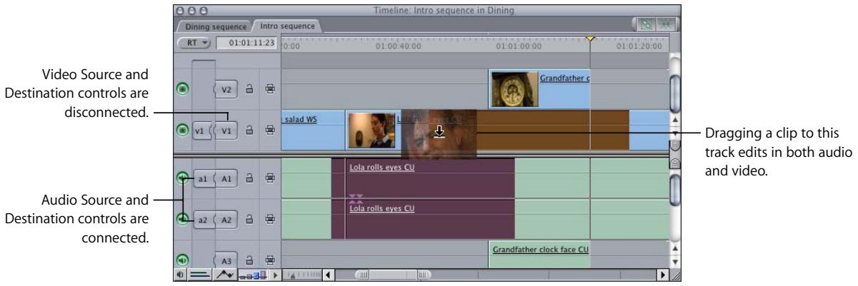 APPLE FINAL CUT PRO 5 - Automatically Adding Tracks to Your Sequence While Dragging - 2