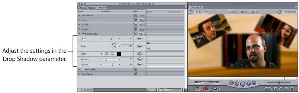 APPLE FINAL CUT PRO 5 - Example 2: Using Additional Motion Settings to Refine the Layout - 5