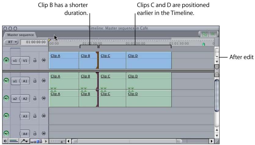 APPLE FINAL CUT PRO 5 - Performing a Ripple Edit in the Timeline - 2