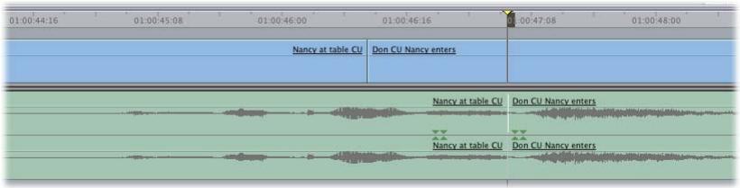 APPLE FINAL CUT PRO 5 - Example: Fixing Awkward Audio Cuts in the Timeline - 3