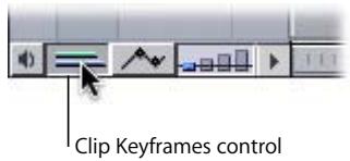 APPLE FINAL CUT PRO 5 - To display the Timeline keyframe graph area: - 1